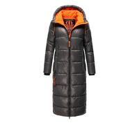 Steppmantel NAVAHOO "Schmuseengel" Gr. XXL (44), grau (anthrazit) Damen Mäntel Lange warm gefütterte Winter Steppjacke mit Kontrastdetails (60269546-XXL)