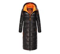 Navahoo Damen warmer Winter Steppmantel mit Kapuze Schmuseengel Black Gr. L