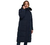 Steppmantel NAVAHOO "Blitzliebe XIV" Gr. L (40), blau (navy), Damen, Obermaterial: 100% Polyester (recycelt), Futter: Wattierung: Ärmelfutter: Kunstpelz: Polyester, Mäntel, Wintermantel mit Kunstfell-