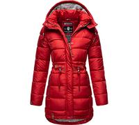 Navahoo Damen Wintermantel Steppmantel Winterjacke Kurzmantel warm gefüttert abnehmbare Kapuze Daliee Red Gr. XXL