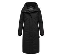 Wintermantel NAVAHOO "Traumblüte 14", Damen, Gr. XL (42), schwarz, Obermaterial: 100% Polyester, Innenfutter: 100% Polyester, Wattierung: 100% Polyester, Ärmelfutter: 100% Polyester, gerade ca. Mitte