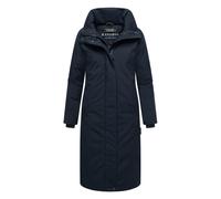 Wintermantel NAVAHOO "Traumblüte 14", Damen, Gr. XL (42), navy, Obermaterial: 100% Polyester, Innenfutter: 100% Polyester, Wattierung: 100% Polyester, Ärmelfutter: 100% Polyester, gerade ca. Mitte Wad