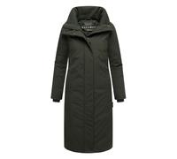 Wintermantel NAVAHOO "Traumblüte 14", Damen, Gr. XL (42), olivgrün, Obermaterial: 100% Polyester, Innenfutter: 100% Polyester, Wattierung: 100% Polyester, Ärmelfutter: 100% Polyester, gerade ca. Mitte