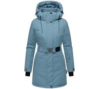 Parka mit abnehmbarer Kapuze und Taillengürtel "Frostkuss 14" Powder Blue XXL