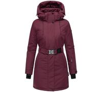 Navahoo Damen Wintermantel warmer Parka mit abnehmbarer Kapuze und Taillengürtel Frostkuss 14 S-3XL