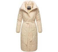 Steppmantel NAVAHOO "Mirenaa" Gr. L (40), beige (creme) Damen Mäntel Übergangsmäntel Stylischer Wintermantel mit Gürtel (46687328-L)