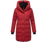 Steppmantel NAVAHOO "Knutschilein" Gr. L (40), rot (dunkelrot) Damen Mäntel Übergangsmäntel Stylischer Damenmantel mit abnehmbarem Fleece-Kragen (32067837-L)
