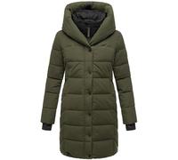Steppmantel NAVAHOO "Knutschilein" Gr. L (40), grün (olivgrün) Damen Mäntel Übergangsmäntel Stylischer Damenmantel mit abnehmbarem Fleece-Kragen (74706743-L)