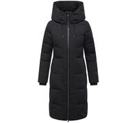 Steppmantel NAVAHOO "Schokokuss XIV", Damen, Gr. 4XL (48), schwarz, Obermaterial: 92% Nylon, 8% Elasthan; Innenfutter: 100% Polyester; Wattierung: 100% Polyester; Ärmelfutter: 100% Polyester, modisch,