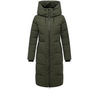 Steppmantel NAVAHOO "Schokokuss XIV", Damen, Gr. XXL (44), grün (olivgrün), Obermaterial: 92% Nylon, 8% Elasthan; Innenfutter: 100% Polyester; Wattierung: 100% Polyester; Ärmelfutter: 100% Polyester, 