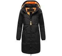 Warmer Wintermantel mit Kapuze "Bliblablubb 14" Black 4XL