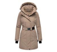 Wintermantel NAVAHOO "Frostkuss 14", Damen, Gr. L (40), grau (taupe), Obermaterial: 100% Polyester, Innenfutter: 100% Polyester, Wattierung: 100% Polyester, Ärmelfutter: 100% Polyester, modisch, figur