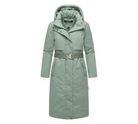 Navahoo Damen Winterparka WALDBUMMLER - wetterfest & stilvoll mit Taillengürtel L