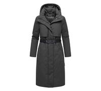 Navahoo Damen Winterparka WALDBUMMLER - wetterfest & stilvoll mit Taillengürtel L