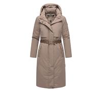 Navahoo Damen Winterparka WALDBUMMLER - wetterfest & stilvoll mit Taillengürtel XL
