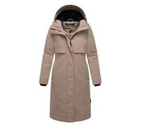 Wintermantel NAVAHOO "Eismelodie 14", Damen, Gr. XXL (44), grau (taupe), Obermaterial: 100% Polyester, Innenfutter: 100% Polyester, Wattierung: 100% Polyester, Ärmelfutter: 100% Polyester, modisch, fi