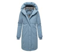 Wintermantel NAVAHOO "Domingaa 14", Damen, Gr. S (36), blau (rauchblau), Obermaterial: 100% Polyester, Futter 1: 95% Polyester, 5% Elasthan, Futter 2: 100% Polyester, Wattierung: 100% Polyester, Ärmel