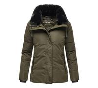 Winterjacke mit Kunstfellkragen "Frostii XIV" Dark Olive XL