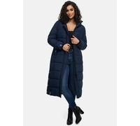 Navahoo Steppmantel »Isalie« zeitloser Winterparka mit abnehmbarer Kapuze, blau