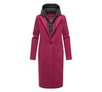 Langmantel NAVAHOO "Kekstraum 14", Damen, Gr. XS (34), lila (beere), Obermaterial 1: 95% Polyester, 3% Viskose, 2% Elasthan; Obermaterial 2: 100% Polyester; Innenfutter: 100% Polyester; Ärmelfutter: 1