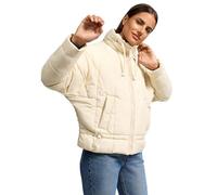 Navahoo leichte Damen Steppjacke kurze Übergangsjacke oversized mit Fledermausärmeln Luftzauber 14 Cream Gr. L