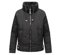 Steppjacke NAVAHOO "Luftzauber 14", Damen, Gr. XXL (44), schwarz, Obermaterial: 100% Polyester; Innenfutter: 100% Polyester; Ärmelfutter: 100% Polyester; Wattierung: 100% Polyester, oversize hüftlang,