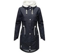 Kurzmantel NAVAHOO "Xankaa" Gr. XXL (44), blau (navy) Damen Mäntel (83496236-XXL) navy
