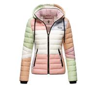Navahoo Steppjacke »Lulana Multikulti« leichte Übergangsjacke mit Kapuze im Colourblocking Stil
