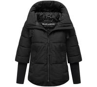Steppjacke NAVAHOO "Lotusherz XIV", Damen, Gr. XXL (44), schwarz, Obermaterial: 100% Polyester. Innenfutter: 100% Polyester. Wattierung: 100% Polyester. Ärmelfutter: 100% Polyester, figurumspielend hü
