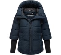Steppjacke NAVAHOO "Lotusherz XIV", Damen, Gr. XL (42), blau (dunkelblau), Obermaterial: 100% Polyester. Innenfutter: 100% Polyester. Wattierung: 100% Polyester. Ärmelfutter: 100% Polyester, figurumsp