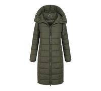 Navahoo Mondmädchen Damen Winter Steppmantel mit Kapuze und Fleecefutter L