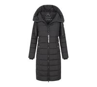 Navahoo Mondmädchen Damen Winter Steppmantel mit Kapuze und Fleecefutter XS