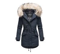 Navahoo Premium Damen Winterjacke Lady Like - Klassischer Parka mit Abnehmbarem Kunstfellkragen S