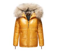 Navahoo Premium Damen Winterjacke Tikunaa - Puffer Look, Warm & Mit Kunstfellkragen S
