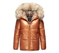 Navahoo Premium Damen Winterjacke Tikunaa - Puffer Look, Warm & Mit Kunstfellkragen XS
