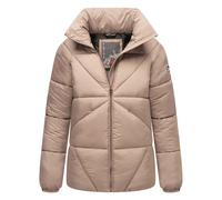 Navahoo Schokolinaa Damen Winter Steppjacke mit gefüttertem Kragen M