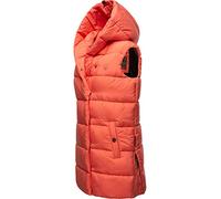 Navahoo warme Damen Winter Steppweste lang mit Kapuze Madilynaa Coral Gr. XL