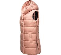 Navahoo warme Damen Winter Steppweste lang mit Kapuze Madilynaa Rose Gr. M