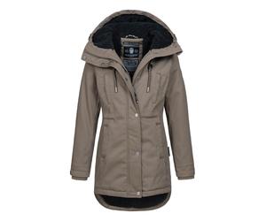 Navahoo Winterfunke Damen Winterjacke mit Teddyfellfutter XL