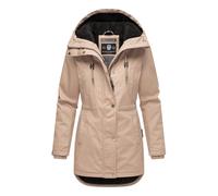 Navahoo Damen Winterjacke (XS-3XL) - 100% Baumwolle Obermaterial, Kapuze mit Kordelzug, Taillierungsband, Warme Jacke Frauen - N038