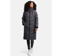 Navahoo Damen Winterjacke (XS-3XL) - Wasserabweisend, zum Teil mit Teddyfell, 4 Taschen, Steppmantel mit Kapuze, Warme Jacke Frauen - N009 (3XL, Anthrazit)