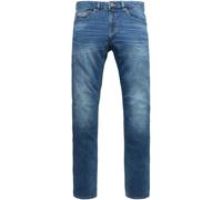 5-Pocket-Jeans PME LEGEND "NAVIGATOR PTR121", Herren, Gr. 32, Länge 34, blau (worn blau tail), Denim/Jeans, Obermaterial: 93% Baumwolle, 6% Polyester, 1% Viskose, lang, Jeans 5-Pocket-Jeans (29394043-