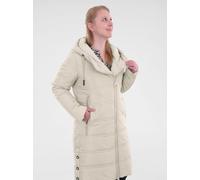 Steppmantel NAVIGAZIONE "NAVIGAZIONE Mantel", Damen, Gr. 44, beige (champagner), Obermaterial: 100% Polyester PES. Futter: 100% Polyester PES. 100% Polyester PES., uni, relaxed fit, ohne Ausschnitt, M