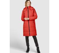 Steppmantel NAVIGAZIONE "NAVIGAZIONE Mantel", Damen, Gr. 48, rot (chili), Obermaterial: 100% Polyester PES. Futter: 100% Polyester PES. 100% Polyester PES., uni, regular fit, Rundhals, Mäntel Steppman