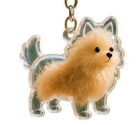 Navna Schlüsselanhänger mit Miniatur-Hundehaaren, transparent, Gedenkbox, sicherer Haustierverlust, Schmuck, Hundefell, Sammler, Charm, Besitzer, emotionaler Schlüsselanhänger