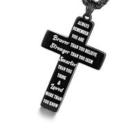 Navna Vielseitige Halskette für Herren, Tier-Kruzifix, Schmuck für legere geschäftliche formelle Anlässe, Edelstahl, modische Edelstahl-Halskette, Einheitsgröße, Wie beschrieben, Wie beschrieben