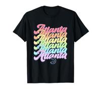 NBA Atlanta Hawks Rainbow Pride Stack in Pastellfarben T-Shirt