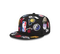 NBA Logo All Over Limited Edition New Era 59FIFTY Cap Schwarz - 7 5/8