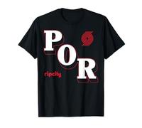 NBA - Portland Trail Blazers, abgewinkeltes Logo T-Shirt