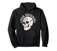NBA San Antonio Spurs Halloween-Totenkopf mit Blumenmuster Pullover Hoodie